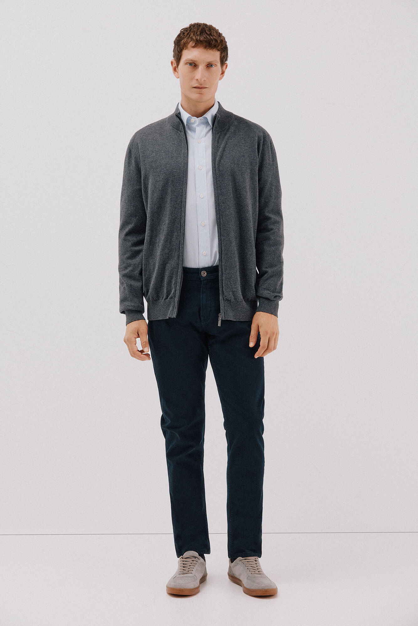 Cortefiel C&aacute;rdigan de algod&oacute;n con cashmere