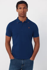Cortefiel Polo bordado Azul oscuro