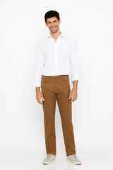 Cortefiel Pantal&oacute;n 5 bolsillos slim fit Marr&oacute;n