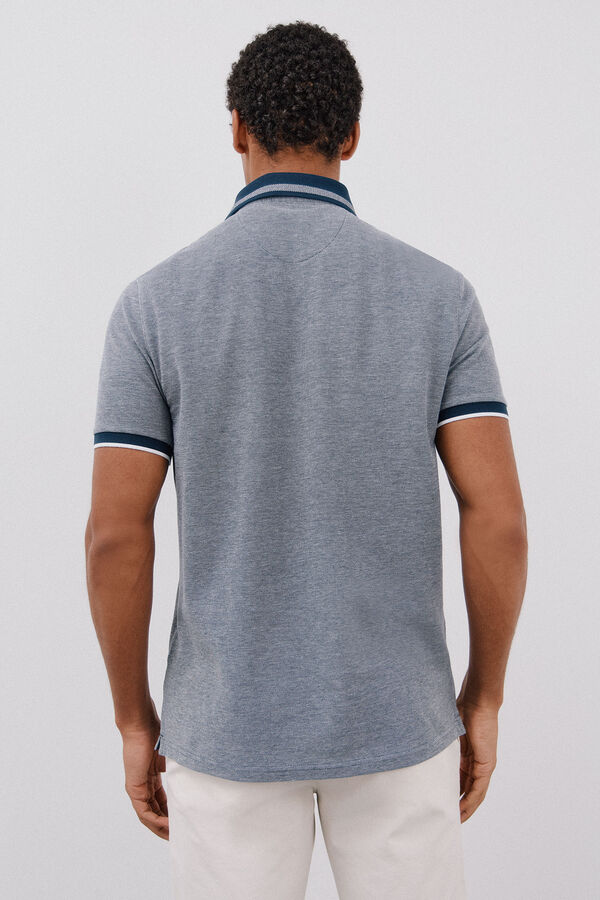 Cortefiel Polo oxford Azul marino
