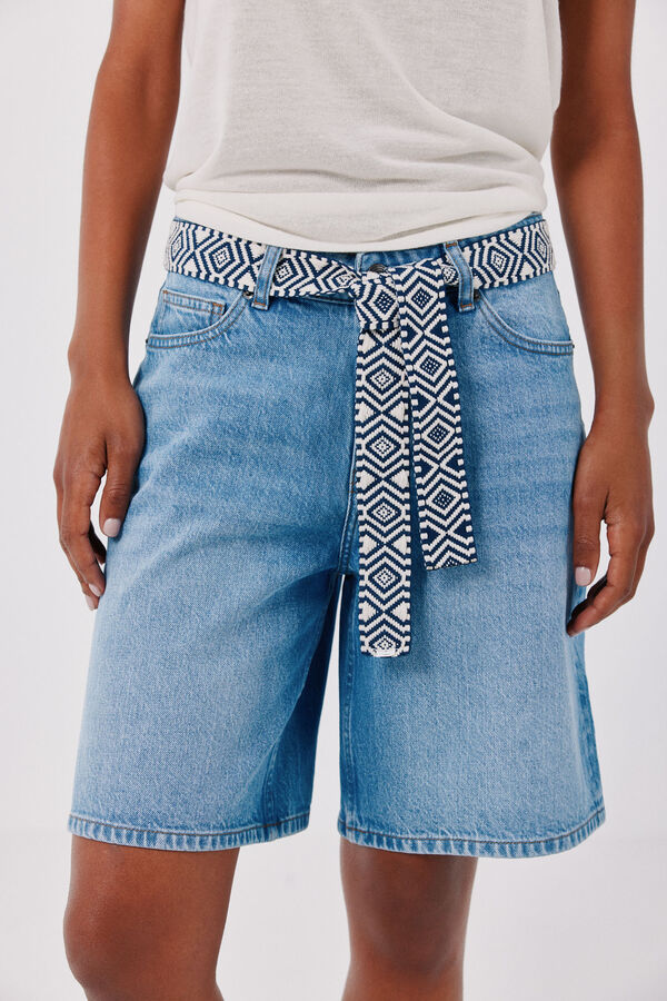 Cortefiel Bermudas de mezclilla Azul marino