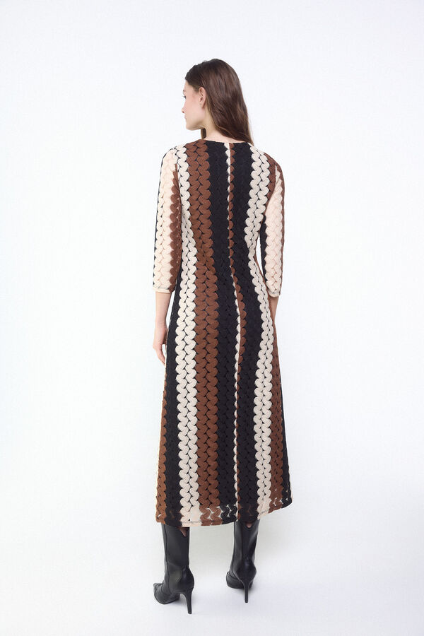 Slowlove Vestido de estructura multicolor Multicolor