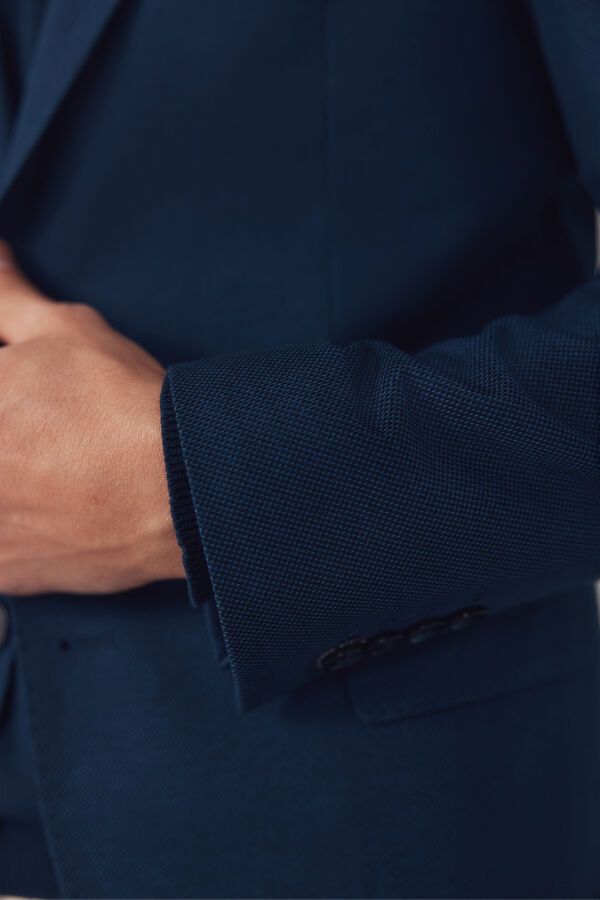 Cortefiel Americana de punto Azul oscuro