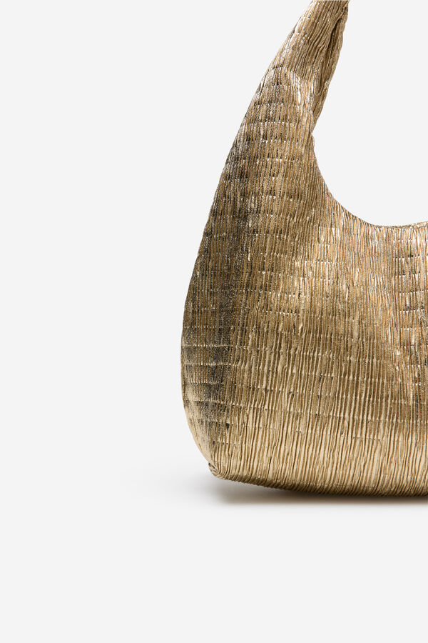 Cortefiel Bolsa mini hobo Dorado