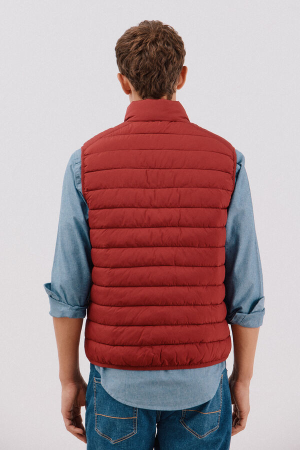 Cortefiel Chaleco acolchado ultralight Rojo
