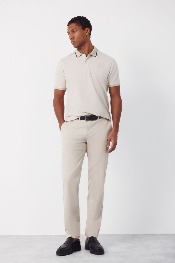 Cortefiel Polo oxford Beige