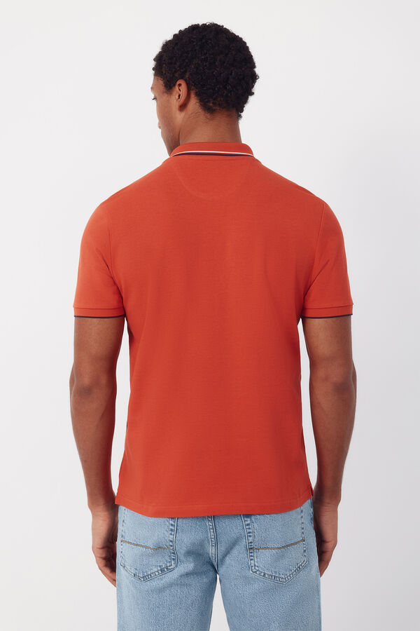 Cortefiel Polo con tips Coral