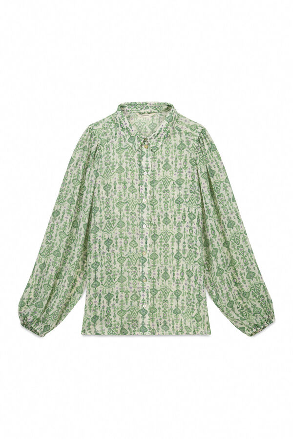 Slowlove Camisa estampada Estampado blanco