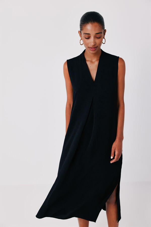 Cortefiel Vestido t&uacute;nica Negro