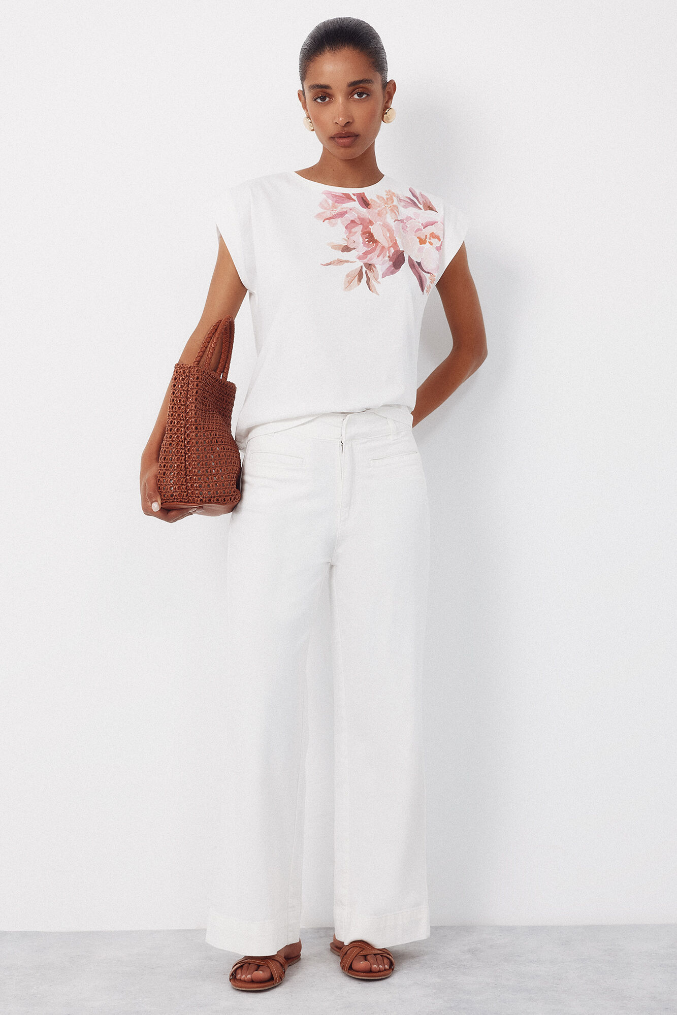 Cortefiel Playera estampada