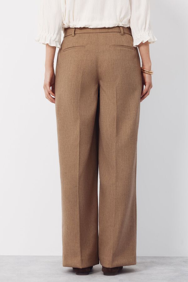 Cortefiel Pantal&oacute;n palazzo Beige