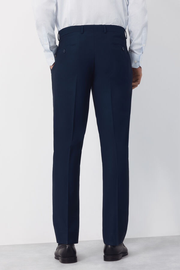 Cortefiel Pantal&oacute;n traje estructura Serie XXI Azul marino