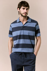 OOTO Polo lavado de rayas Azul