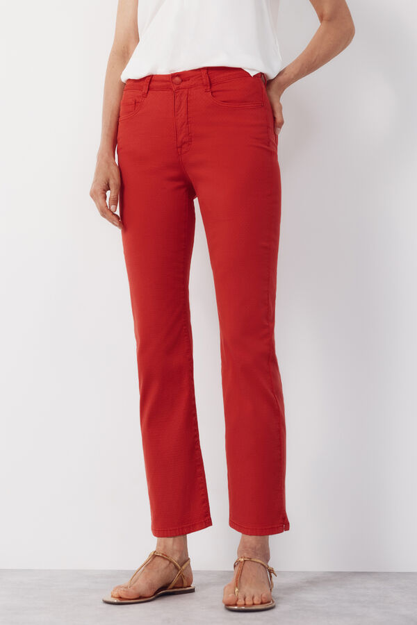 Cortefiel Jeans sensational jacquard Rojo