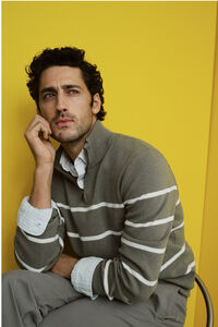 Cortefiel Jersey punto rayas cuello con cremallera