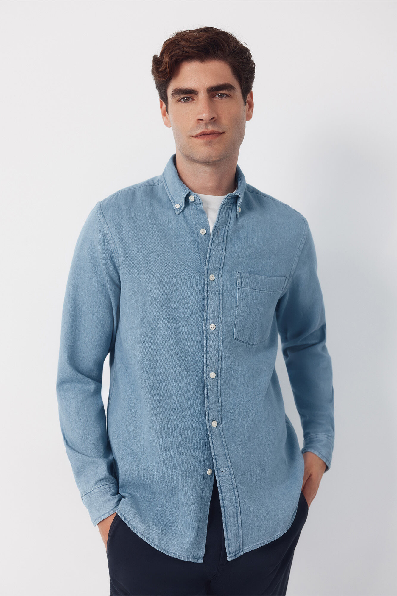 Cortefiel Camisa denim