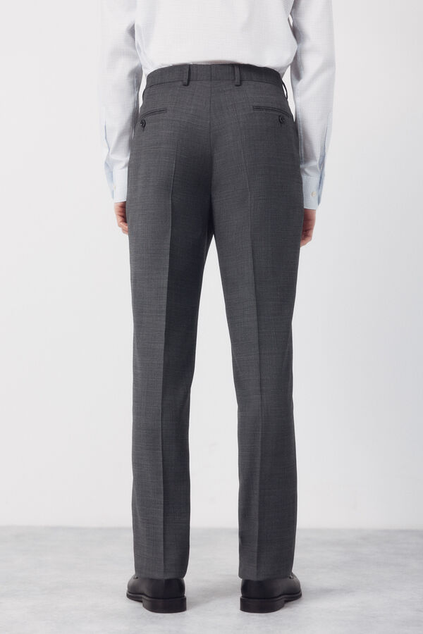 Cortefiel Pantal&oacute;n traje dynamic estructura gris Gris oscuro