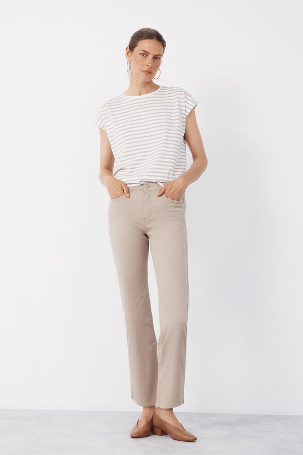 Cortefiel Jeans sensational jacquard Beige