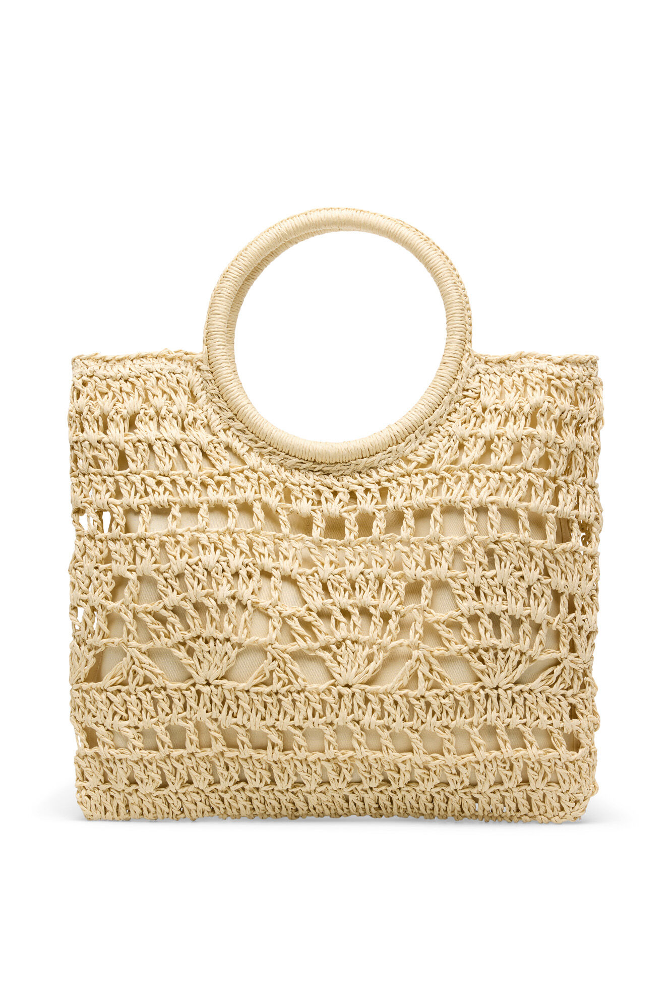 Cortefiel Bolsa de rafia trenzada