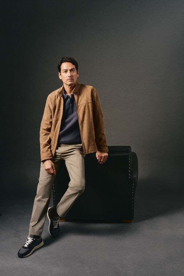 OOTO Sudadera cuello cremallera Azul marino