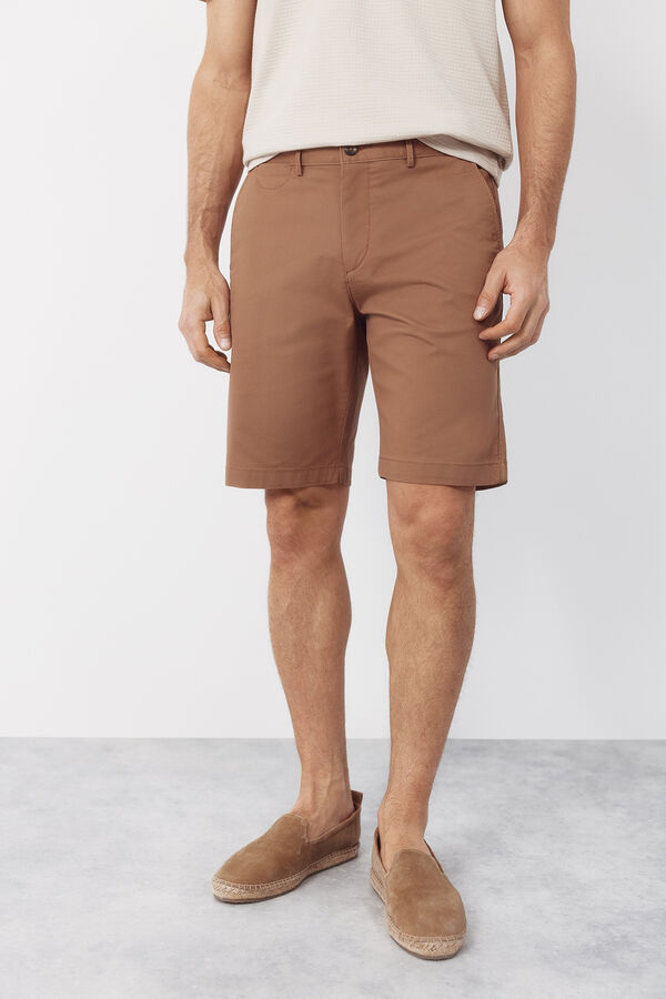Cortefiel Bermuda chino ligero Camel