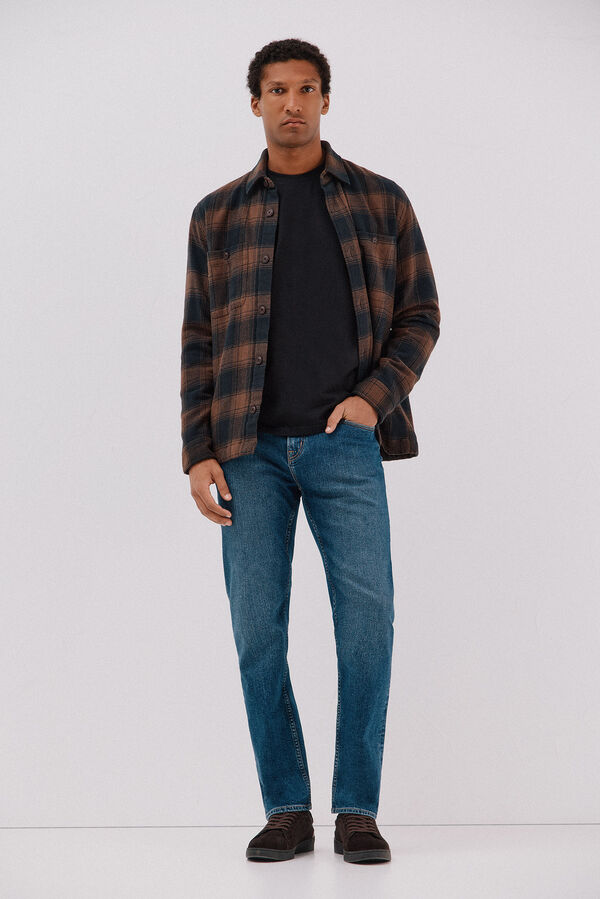 Cortefiel Playera b&aacute;sica Negro