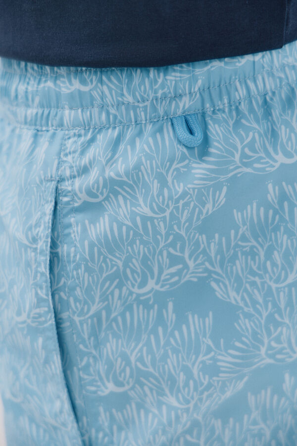 Cortefiel Ba&ntilde;ador estampado algas Azul marino