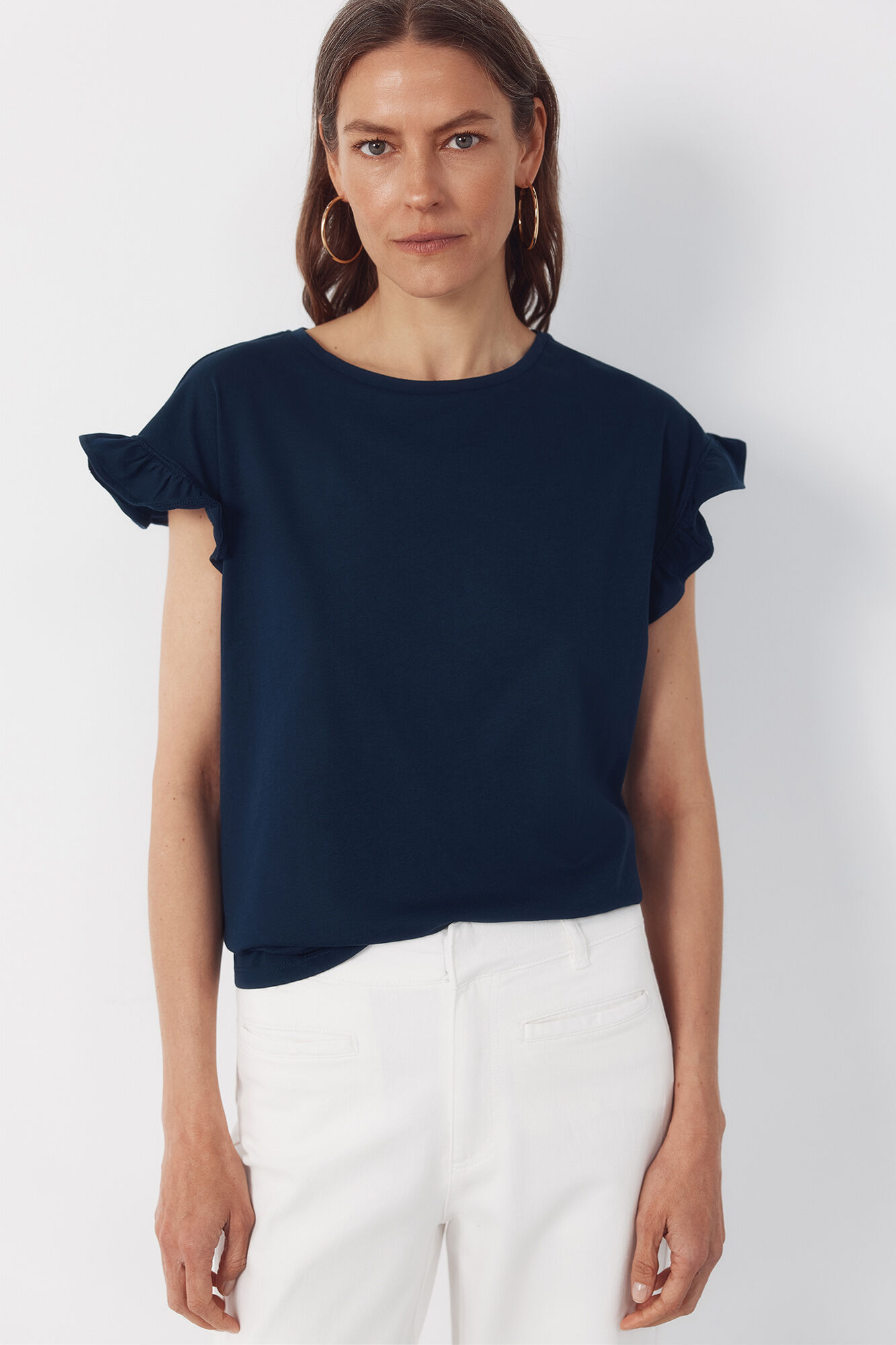 Cortefiel Playera b&aacute;sica con volante