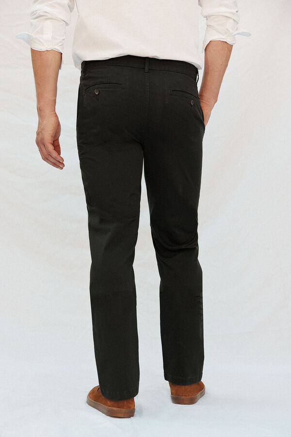Cortefiel Pantal&oacute;n chino ligero regular fit Kaki