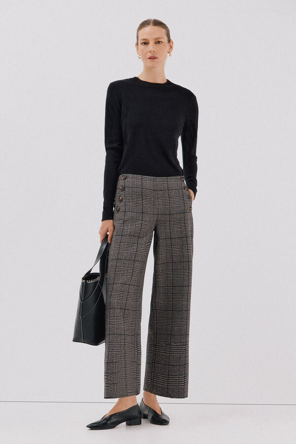 Cortefiel Su&eacute;ter tacto suave Negro