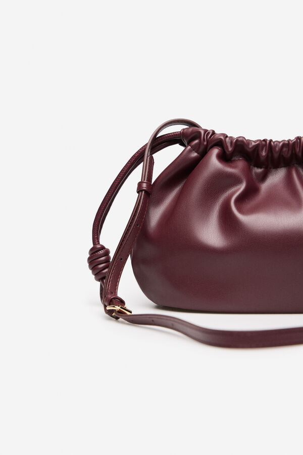 Cortefiel Bolso saco bandolera Granate