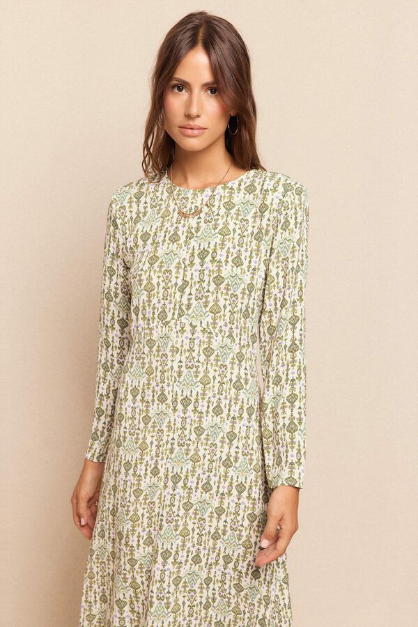 Slowlove Vestido largo estampado Multicolor