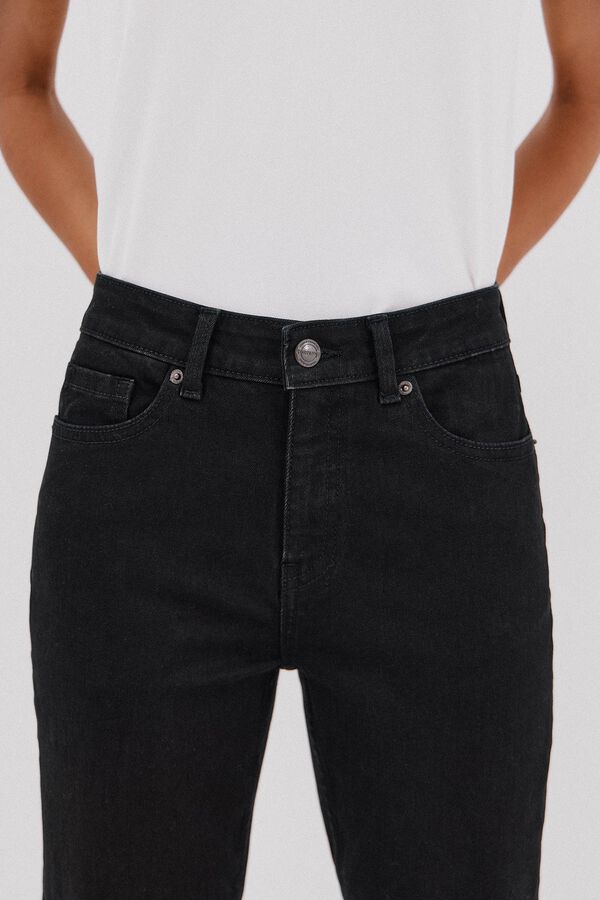 Cortefiel Jeans campana Negro