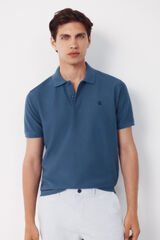 Cortefiel Polo estructura Azul