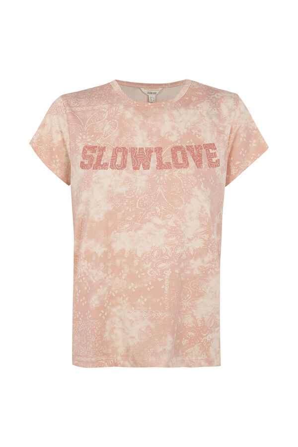 Slowlove Camiseta estampada Coral