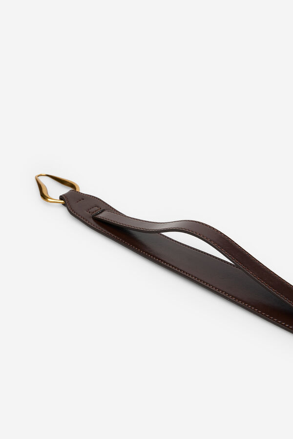 Cortefiel Cintur&oacute;n h&iacute;pica Vino