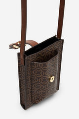 Cortefiel Funda para celular estampada Estampado marr&oacute;n