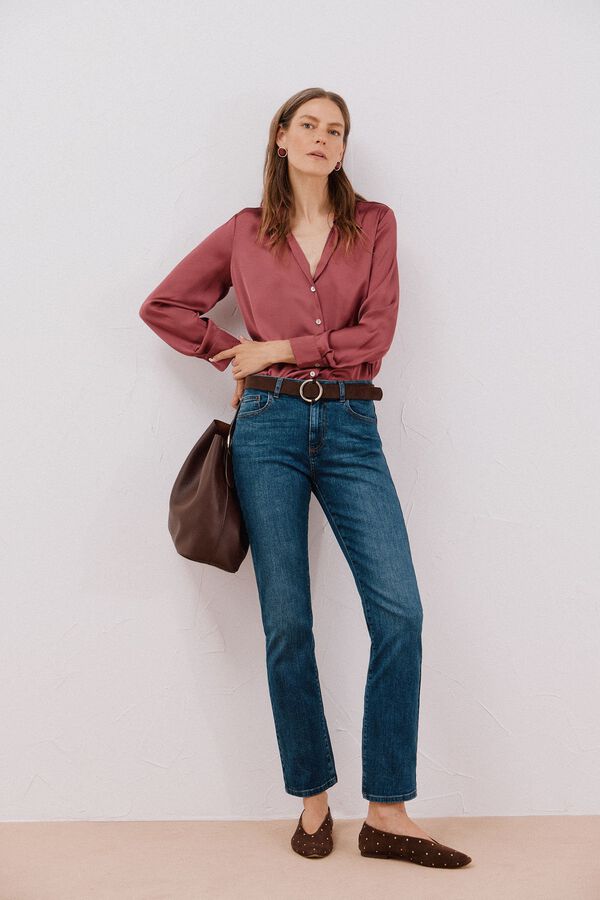 Cortefiel Jeans rectos Azul