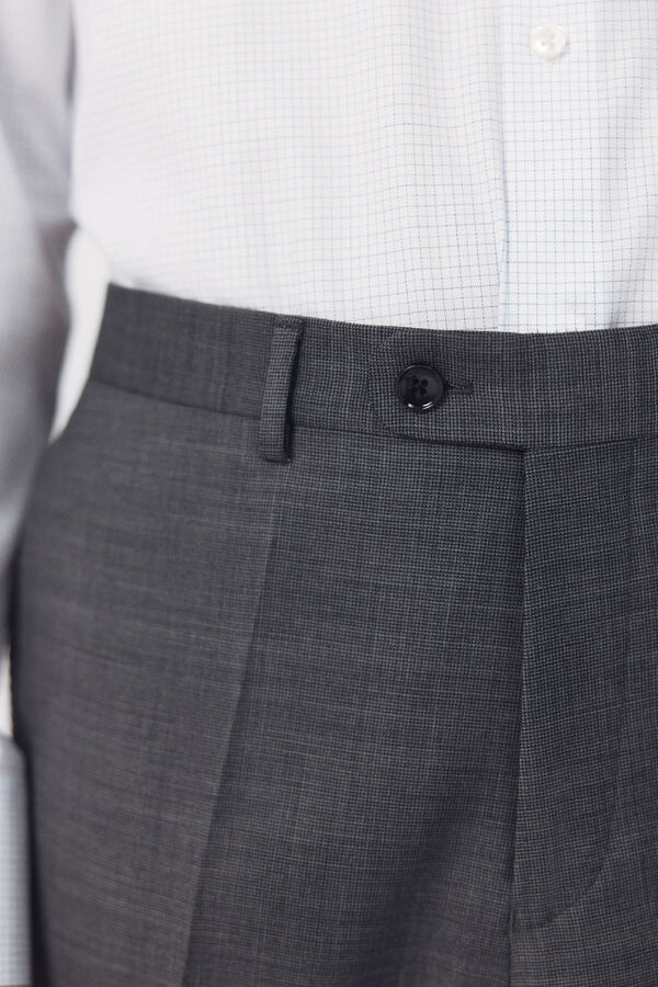 Cortefiel Pantal&oacute;n traje dynamic estructura gris Gris oscuro