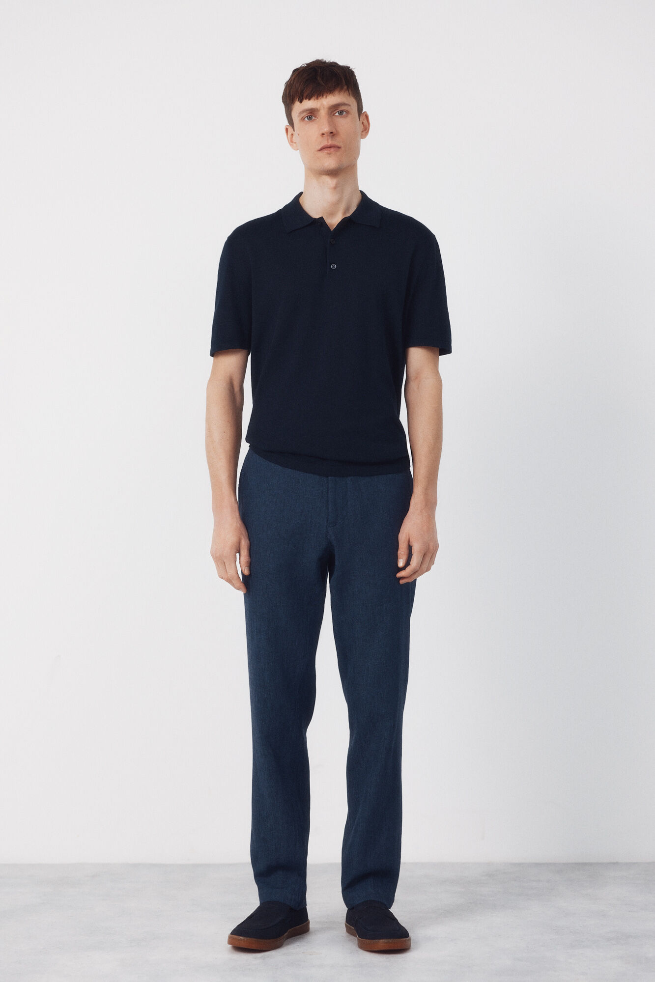 Cortefiel Jersey polo manga corta algod&oacute;n