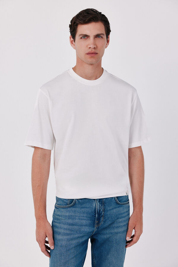 Cortefiel Camiseta b&aacute;sica Blanco