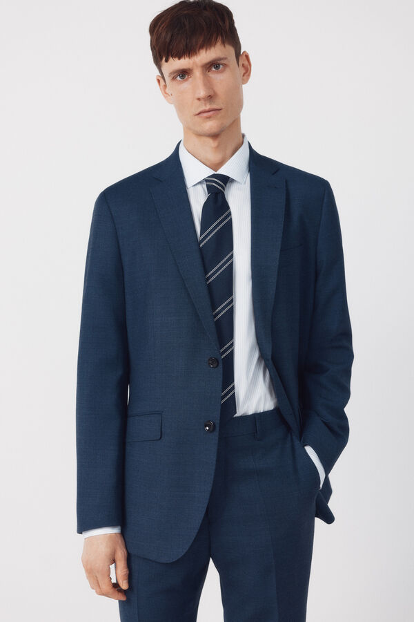 Cortefiel Americana traje ojo de perdiz coolmax&reg; Azul oscuro