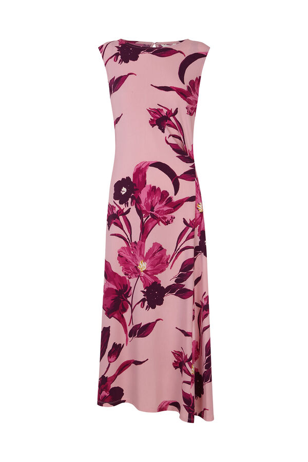 Cortefiel Vestido con nudo lateral Multicolor