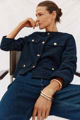 Cortefiel Chamarra de estructura Azul oscuro