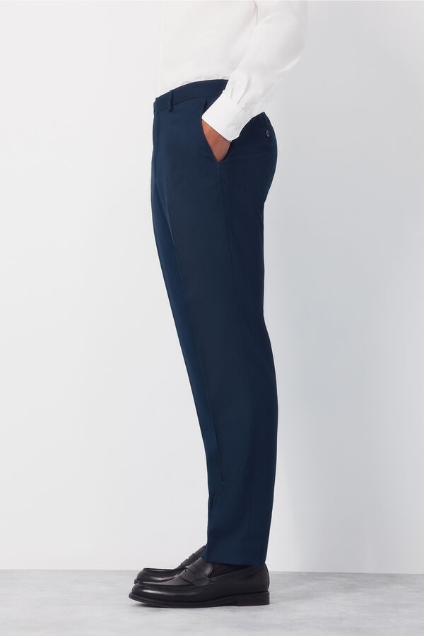 Cortefiel Pantal&oacute;n traje estructura Serie XXI azul&oacute;n Azul oscuro