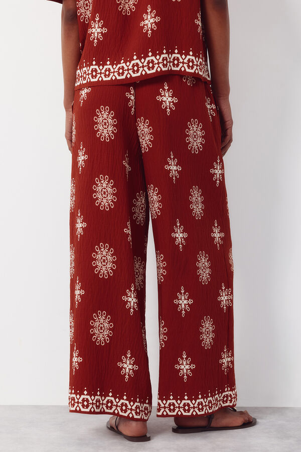 Cortefiel Pantal&oacute;n estampado Rojo
