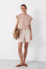 Cortefiel Shorts de mezclilla color Rosa