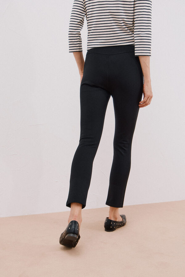 Cortefiel Legging de mujer de tejido Negro