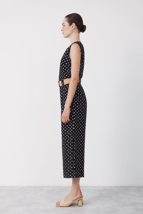 Cortefiel Jumpsuit con cintur&oacute;n Multicolor