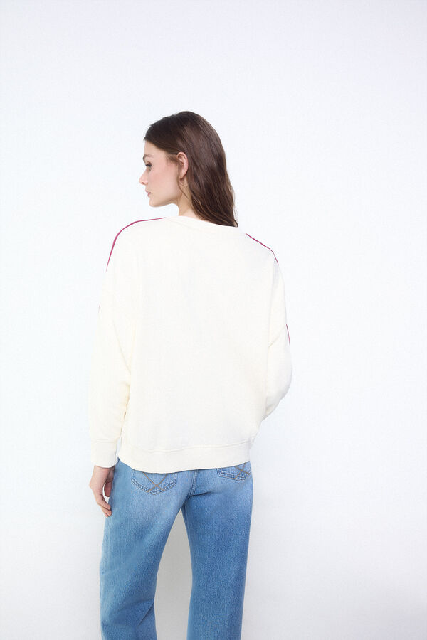 Slowlove Sudadera oversize slowlove Blanco
